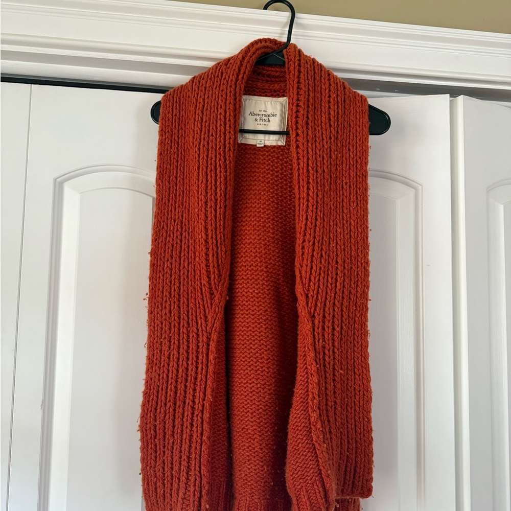 Abercrombie & Fitch Rust Knit sweater vest